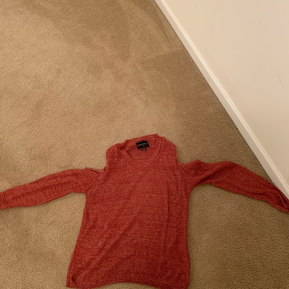 Cold shoulder sweater